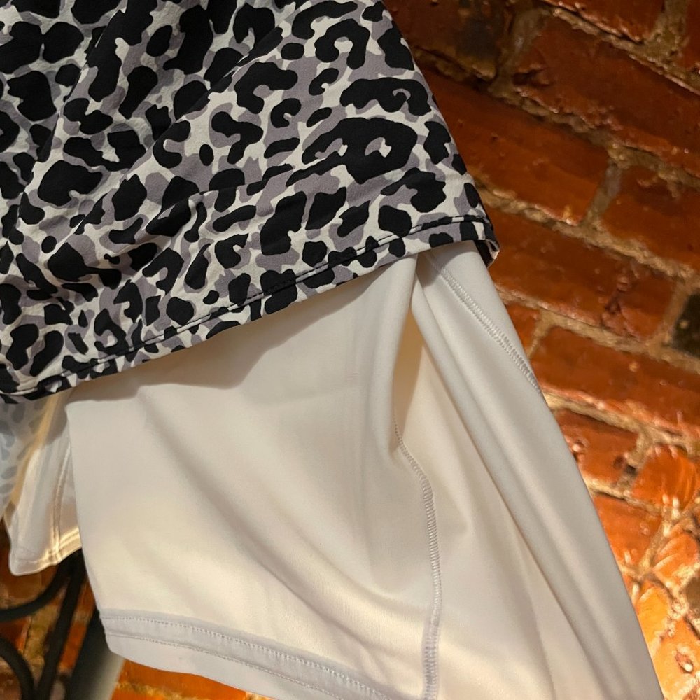 Outdoor Voices Snow Leopard SET: Exercise Dress + Doing Things Bra, Size Medium - Picture 4 of 14
